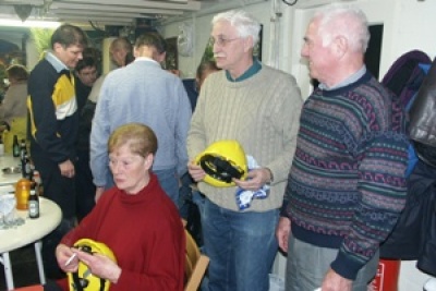 Tijdens bezoek Stadsprins Marinus I aan de bouwploeg van De Heuvelkwaekers (2002/2003)